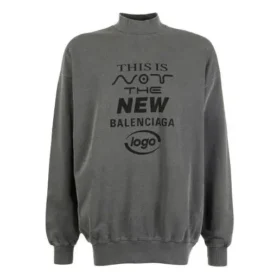 Acesta nu este noul pulover cu logo Balenciaga „Dark Grey” 652981TKVE41069