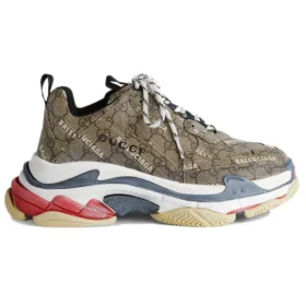 Adidași Balenciaga x Gucci Triple S „The Hacker Project Beige” 681066-ULZ10-9795