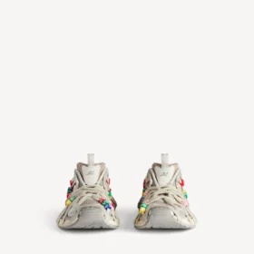 Adidași cu șireturi pentru femei 3XL Extreme, culoare coajă de ou/multicolor