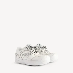 Adidași cu platformă „Hamptons” pentru femei, de culoare albă