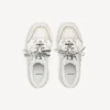 Adidași cu platformă „Hamptons” pentru femei, de culoare albă