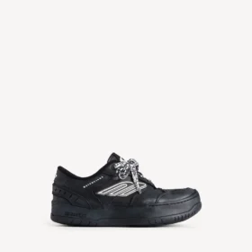 Adidași cu platformă „Hamptons” pentru femei, de culoare neagră