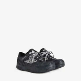 Adidași cu platformă „Hamptons” pentru femei, de culoare neagră