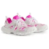 Adidași de alergare cu Șosete „Tricot și nailon alb și roz neon” 736328W3SKC9055