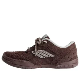 Adidași din piele de căprioară Hamptons „Dark Brown Grey” 841765WHPSU2290WHITE