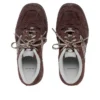 Adidași din piele de căprioară Hamptons „Dark Brown Grey” 841765WHPSU2290WHITE