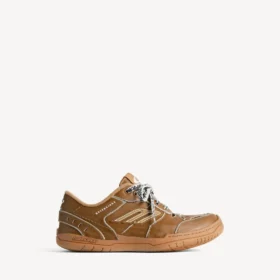 Adidași Hamptons pentru bărbați, cu aspect ușor uzat, în nuanța camel