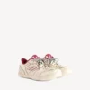 Sneakerși pentru femei „Hamptons” cu aspect ușor uzat, în nuanțe de alb murdar/roșu