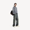 Adidași „Hamptons” pentru bărbați, cu aspect ușor uzat, în nuanțe de alb murdar/roșu