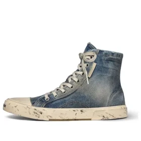 Adidași înalți Paris Sneaker „Blue Destroyed Denim and Rubber” 688752W3RCL4090