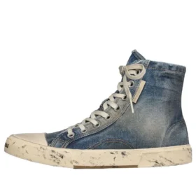 Adidași înalți Paris Sneaker „Blue Destroyed Denim and Rubber” 688756W3RCL4090
