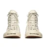 Adidași înalți Paris Sneaker „Bumbac alb distrus și cauciuc alb cu graffiti” 688752W3RR49010