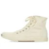 Adidași înalți Paris Sneaker „Bumbac alb distrus și cauciuc alb” 688756W3RC49090