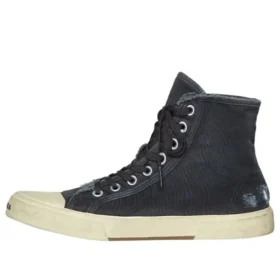 Adidași înalți Paris Sneaker „Bumbac distrus negru și cauciuc alb” 688752W3RC11090
