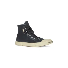 Adidași înalți Paris Sneaker „Bumbac distrus negru și cauciuc alb” 688752W3RC11090