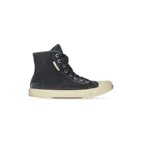 Adidași înalți Paris Sneaker „Denim negru distrus și cauciuc alb” 688756W3RC11090