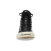 Adidași înalți Paris Sneaker „Piele neagră și cauciuc alb” 688756W3RCA1090