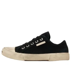 Adidași Paris Low Top „Bumbac negru distrus și cauciuc alb” 688757W3RC21090