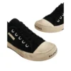 Adidași Paris Low Top „Bumbac negru distrus și cauciuc alb” 688757W3RC21090