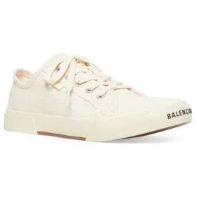 Adidași Paris Sneakerși cu talpă joasă „Bumbac alb distrus și cauciuc alb” 688757W3RC59090