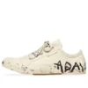 Adidași Paris Sneakerși cu talpă joasă „Bumbac alb distrus și cauciuc alb cu graffiti” 688757W3RR59010