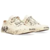 Adidași Paris Sneakerși cu talpă joasă „Bumbac alb distrus și cauciuc alb cu graffiti” 688757W3RR59010