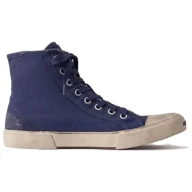 Adidași Paris Sneakerși cu talpă joasă „Bumbac indigo distrus și cauciuc alb” 688752W3RC14990
