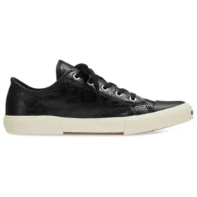Adidași Paris Sneakerși cu talpă joasă „Bumbac negru distrus și cauciuc alb” 688754W3RCB1090