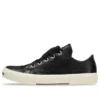 Adidași Paris Sneakerși cu talpă joasă „Piele neagră și cauciuc alb” 688757W3RCB1090