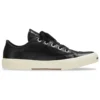Adidași Paris Sneakerși cu talpă joasă „Piele neagră și cauciuc alb” 688757W3RCB1090