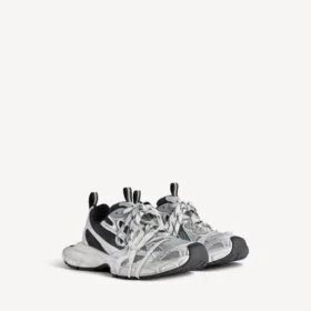 Adidași pentru bărbați 3XL cu efect de gradient în negru/gri/alb