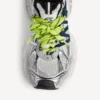 Adidași pentru bărbați 3XL cu șireturi încrucișate, în culorile gri/galben neon