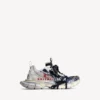 Adidași pentru bărbați 3XL cu logo divizat, în nuanțele coajă de ou/roșu/bleu marin