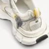 Adidași pentru bărbați 3XL cu pandantive în culorile alb/galben/argintiu/negru