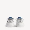 Adidași pentru bărbați model „Hamptons” cu aspect uzat, în culorile alb/albastru închis/gri