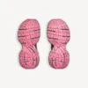 Adidași pentru femei 3XL cu efect de gradient și talismane, în culorile gri/roz