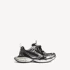 Adidași pentru femei 3XL în negru/argintiu