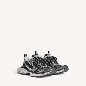Adidași pentru femei 3XL în negru/argintiu