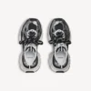 Adidași pentru femei 3XL în negru/argintiu