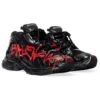 Adidași Runner Graffiti „Mesh și nailon negru și roșu” 677403W3RBQ1060