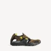 Adidași-sandale de drumeție pentru bărbați în culorile gri-maro/negru/galben neon