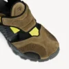 Adidași-sandale de drumeție pentru bărbați în culorile gri-maro/negru/galben neon