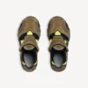 Adidași-sandale de drumeție pentru bărbați în culorile gri-maro/negru/galben neon