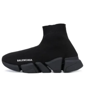 Adidași Sneakerși Speed 2.0 „Tricot negru lucios cu talpă neagră” 636833W2AF31000