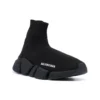 Adidași Sneakerși Speed 2.0 „Tricot negru lucios cu talpă neagră” 636833W2AF31000