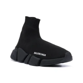 Adidași Sneakerși Speed 2.0 „Tricot negru lucios cu talpă neagră” 636833W2AF31000