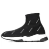 Adidași Speed 1.0 „Logo alb, monogramă, tricot negru” 597425W2DBF1015