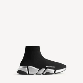 Adidași Speed 2.0 din tricot reciclat pentru bărbați, în negru/argintiu