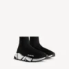 Adidași Speed 2.0 din tricot reciclat pentru femei, în negru/argintiu