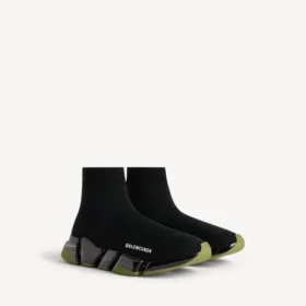 Adidași Speed 2.0 pentru bărbați, cu talpă complet transparentă și tricot reciclat, în negru/kaki